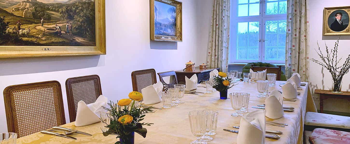 Abendessen im Bed & Breakfast